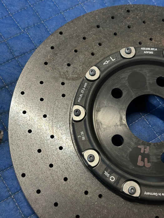 2017 2018 2020 2021 2022 2023 AUDI R8 PLUS FRONT LEFT CARBON CERAMIC ROTOR OEM