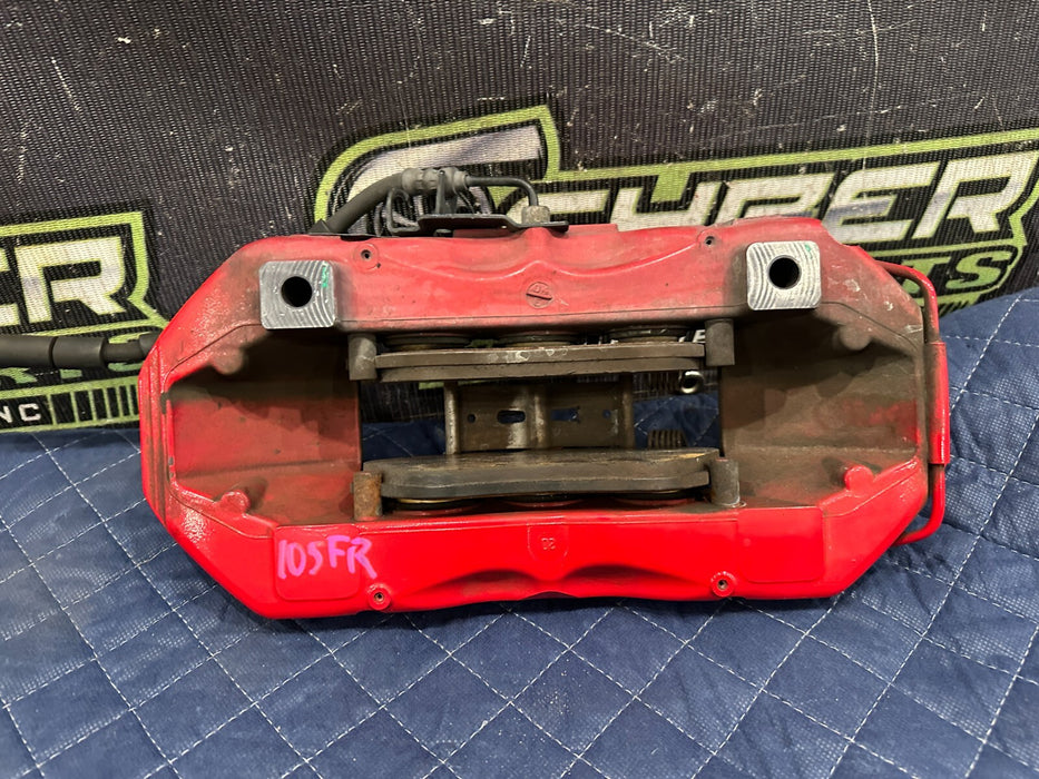 2021 AUDI R8 FRONT RIGHT CARBON CERAMIC BRAKE CALIPER RED OEM 4S0615106