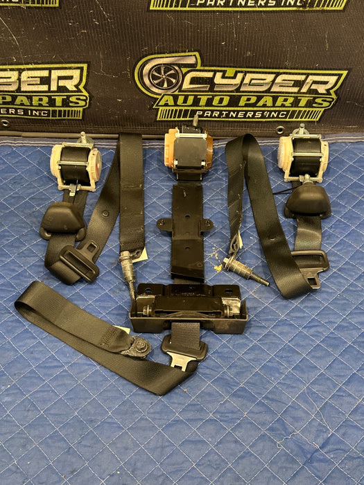 2017 NISSAN TITAN XD REAR LEFT RIGHT MIDDLE SEATBELT SET OEM