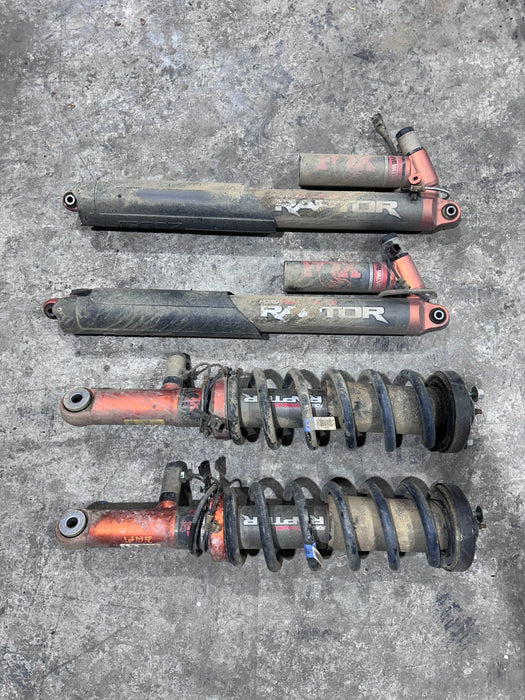 2019 FORD F150 RAPTOR FRONT REAR FOX SHOCK STRUT ABSORBER SET 40K