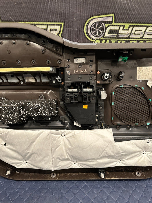 2017-2019 FORD F250 F350 F450 KING RANCH BROWN FRONT RIGHT DOOR PANEL OEM *FLAWS