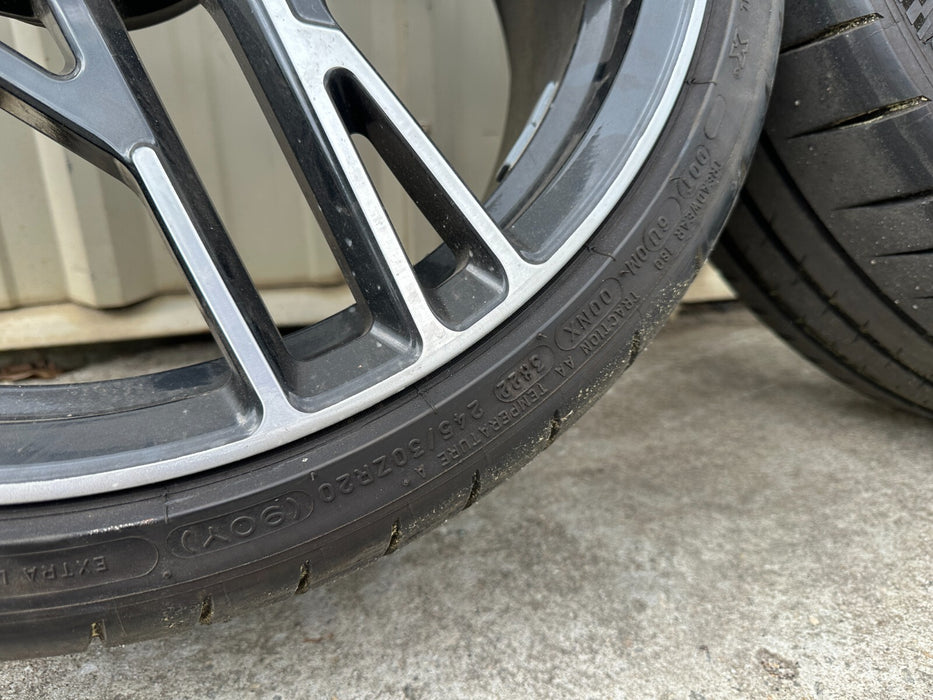 2021 AUDI R8 PERFORMANCE AWD FRONT WHEELS RIMS TIRES OEM GENEUINE 20X8.5