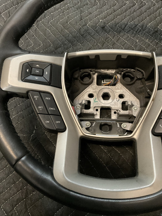 2017-2019 FORD F250 F350 F450 PLATINUM STEERING WHEEL OEM~COSMETIC DAMAGE~