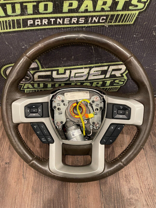 2020 2021 FORD F450 KING RANCH STEERING WHEEL W CRUISE OEM *ADAPTIVE FAULT*