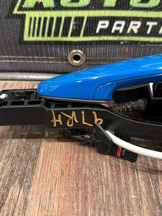 2020 BMW M4 F82 PASSENGER RIGHT DOOR HANDLE LAGUNA SECA BLUE *448* OEM *READ*