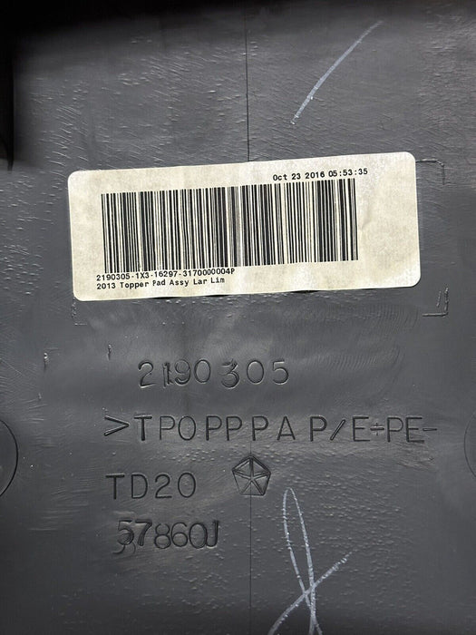 2017 RAM 3500 LIMITED MEGACAB BLACK LEATHER FRONT DAHBOARD DASH W/ BAG OEM