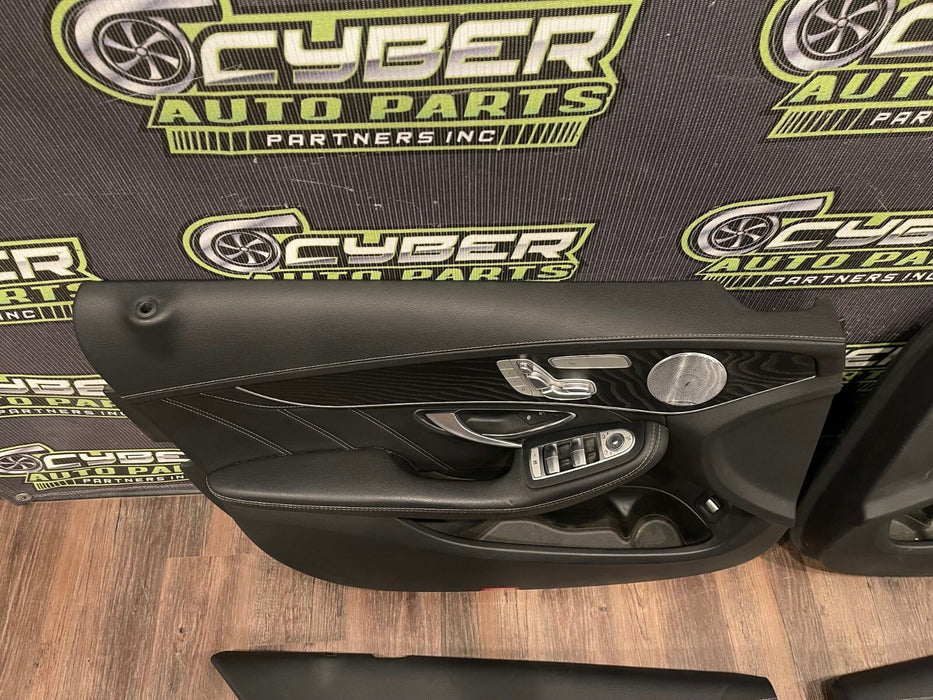 2017 MERCEDES BENZ C63S AMG FRONT REAR LEFT RIGHT DOOR PANELS OEM *READ*