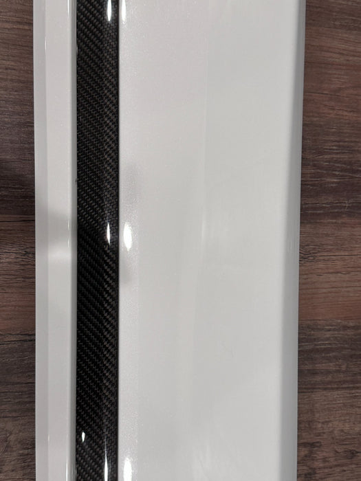 2020 AUDI RS Q8 REAR LEFT LOWER DOOR MOLDING CARBON FIBER TRIM OEM 4M8 853 969 D