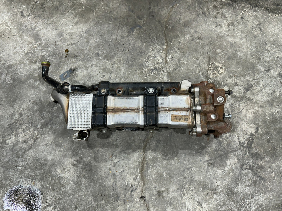 2017 NISSAN TITAN XD CUMMINS 5.0 EGR COOLER W VALVE ASSEMBLY OEM