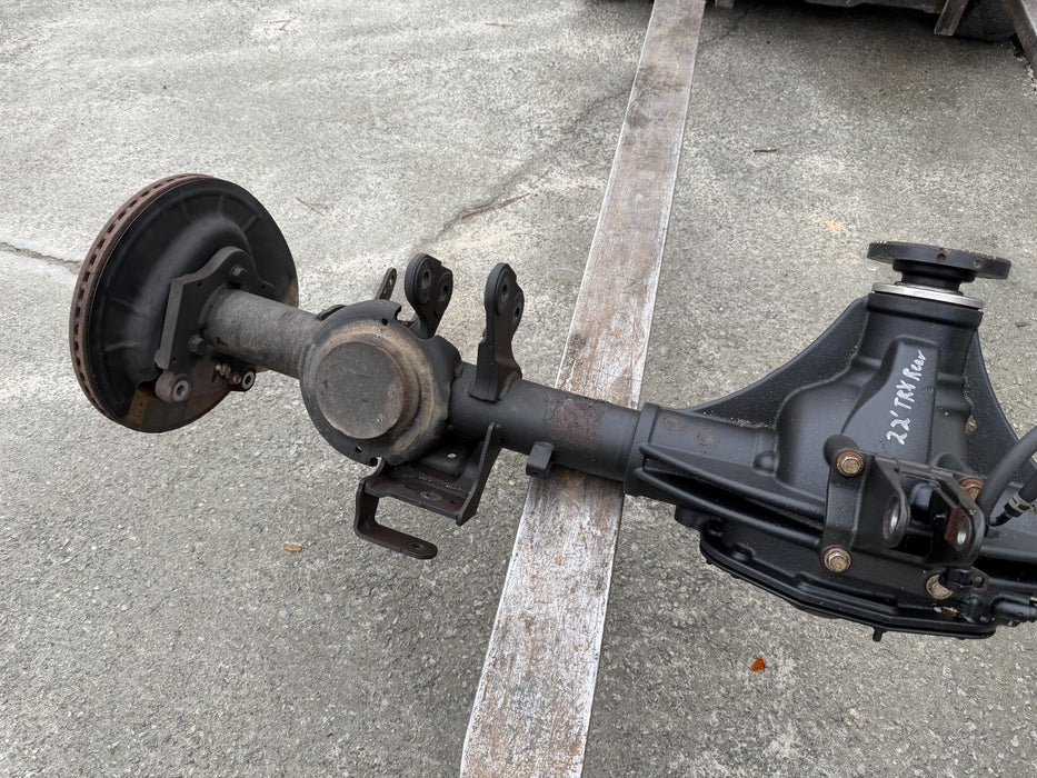 2021 RAM 1500 TRX 6.2L REAR AXLE ASSEMBLY 35K MILES *BENT* 4X4 3.55 RATIO