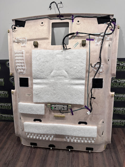 2017 NISSAN TITAN XD RESERVE TAN ROOF HEADLINER OEM