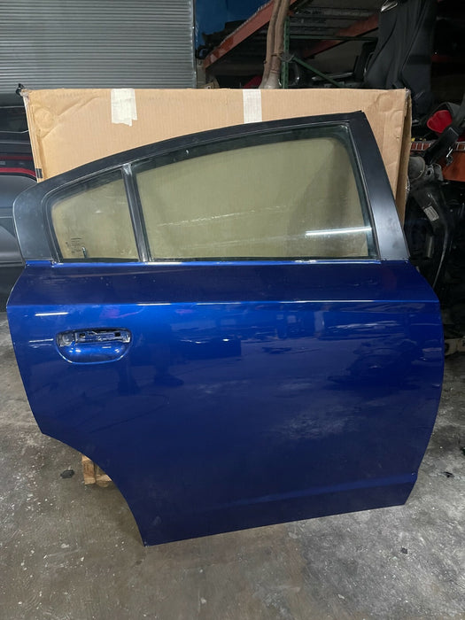 2020 DODGE CHARGER HELLCAT REAR RIGHT DOOR SHELL BLUE OEM 2015-2021