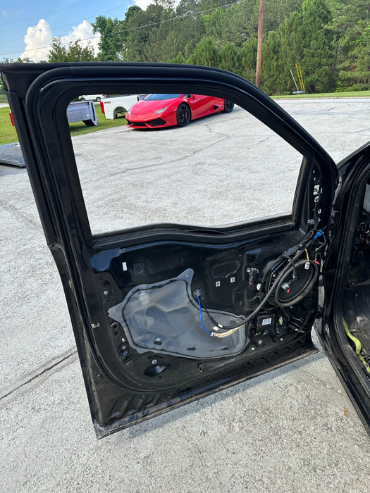 2023 2024 FORD F250 F350 F450 FRONT LEFT AGATE BLACK DOOR SHELL ASSEMBLY OEM