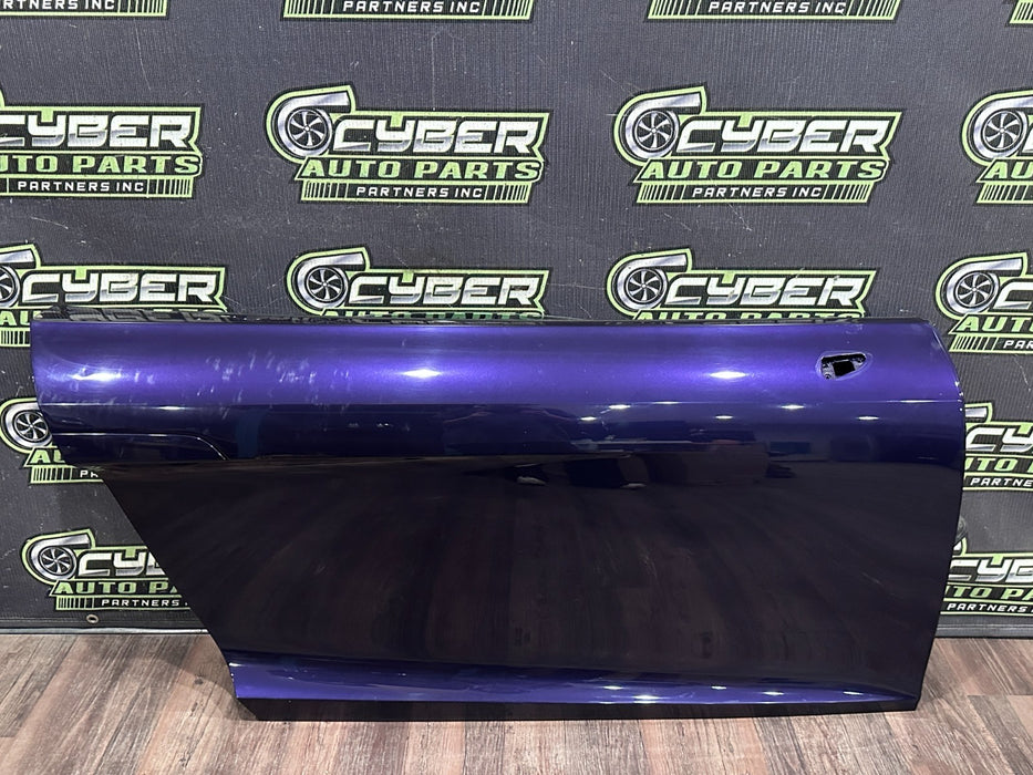 2014 AUDI R8 SPYDER RIGHT PURPLE DOOR SHELL W WINDOW OEM *FLAWS/READ*
