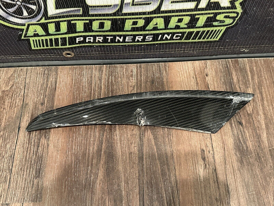 2017 2018 AUDI R8 PLUS PASSENGER RIGHT CARBON FIBER SPOILER TRIM OEM *READ DESC*