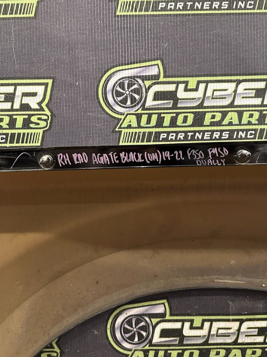 2019-22 FORD F350 F450 DUALLY RIGHT BED FENDER FLARE AGATE BLACK (UM) OEM *SCUFF