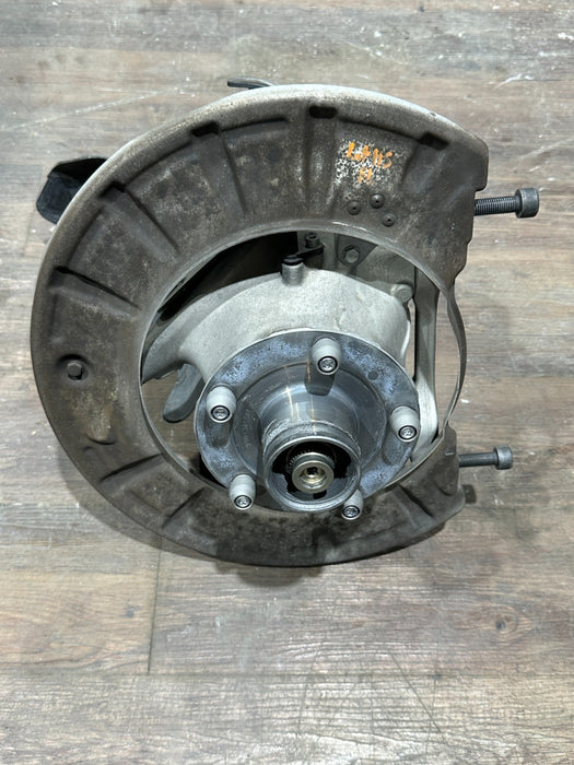 2014 PORSCHE 911 TURBO S 991 FRONT LEFT HUB KNUCKLE SPINDLE ASSEMBLY OEM