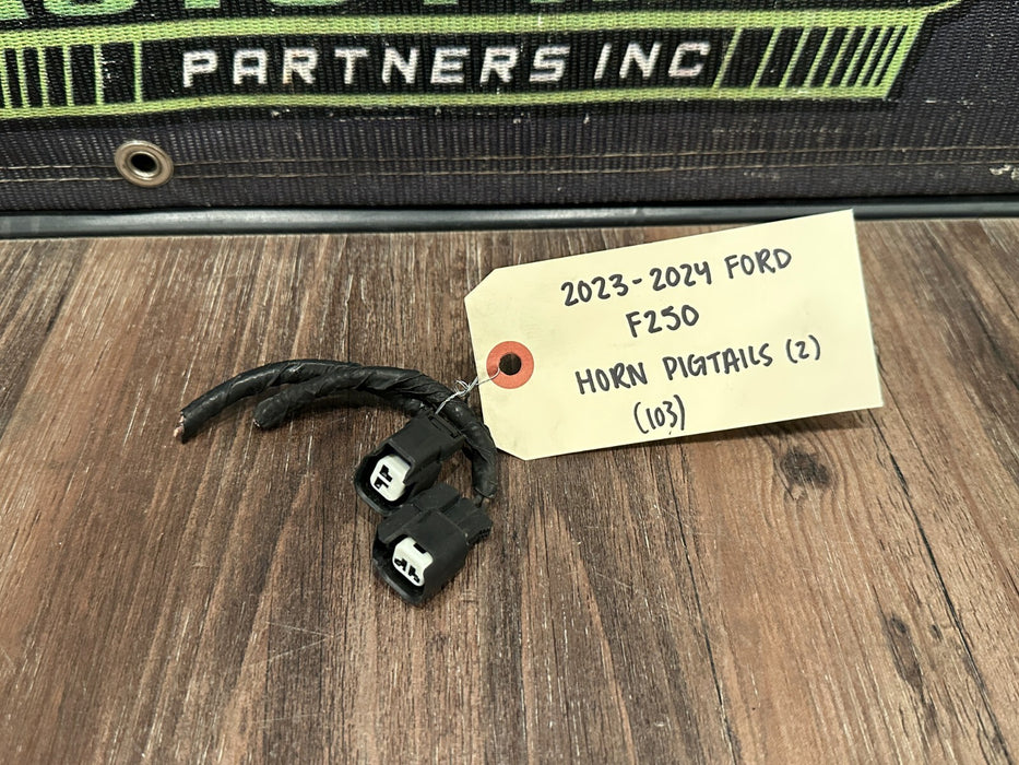 2023-2024 FORD F250 HORN PIGTAIL PAIR OEM