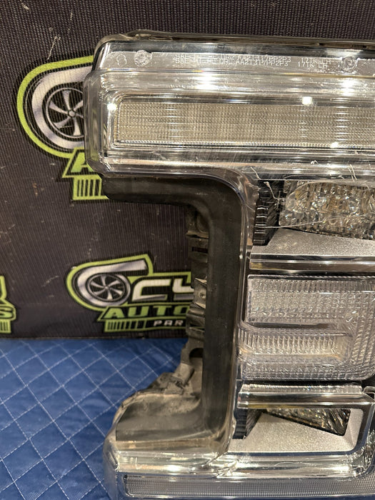 2017-2019 FORD F250 F350 F450 DRIVER LEFT LED HEADLIGHT OEM BROKEN TABS/SCUFFS