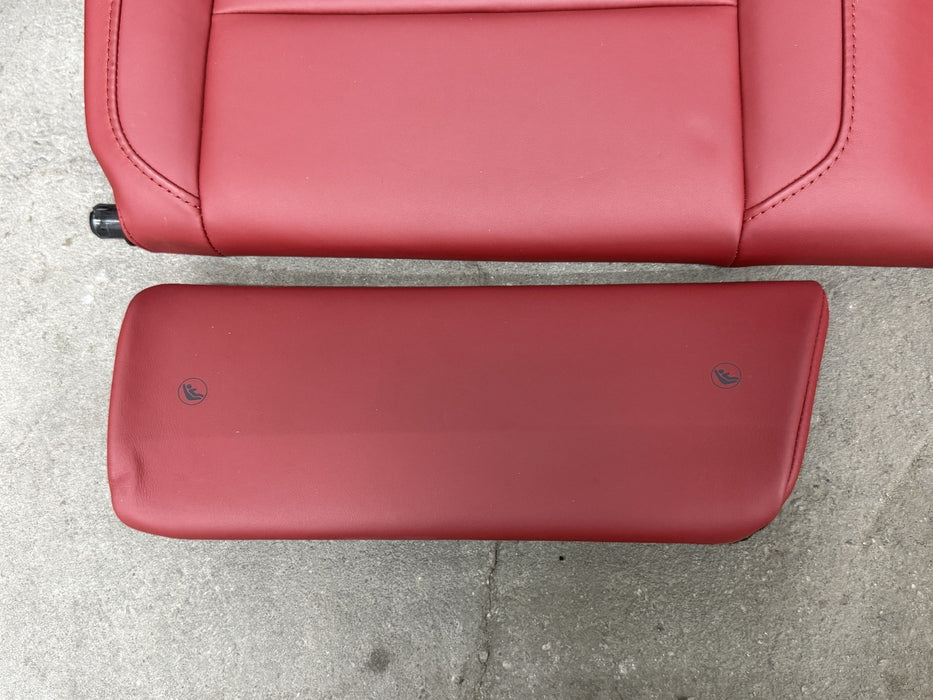 2014 PORSCHE 911 TURBO S 991 FRONT REAR SEATS RED OEM GENUINE