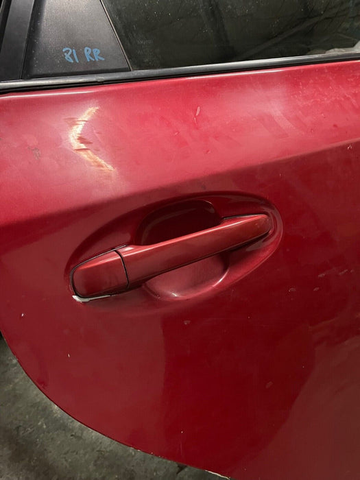 2014 TOYOTA PRIUS V REAR RIGHT RH RED DOOR W PANEL OEM *SUN DAMAGE* (READ!)