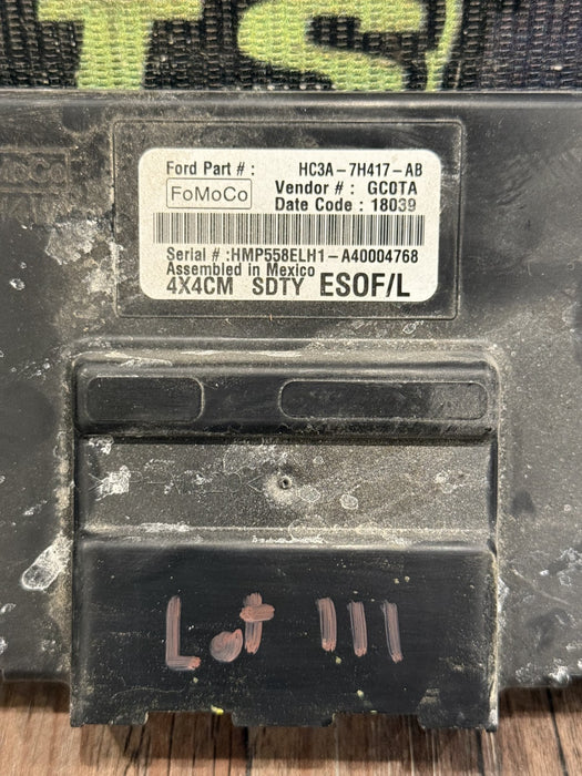 2017-2019 FORD F250 F350 F450 SUPERDUTY TRANSFER CASE MODULE OEM HC3B-18D816-CC