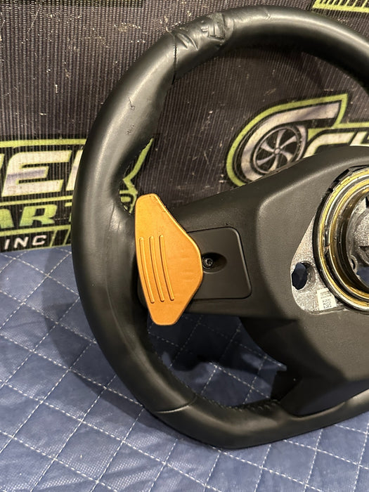 2015-2020 JAGUAR F TYPE R STEERING WHEEL FLAT BOTTOM EX53 3F563 AFE8PVJ ~READ!!~
