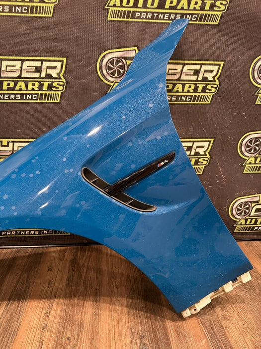 2020 BMW M4 F82 DRIVER LEFT FENDER LAGUNA SECA BLUE (448) OEM *PPF WEAR/READ