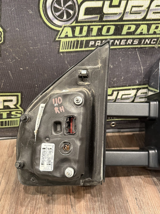 2017-22 FORD F250 F350 F450 PASSENGER RIGHT TOW MIRROR W CAMERA & BLIND SPOT OEM
