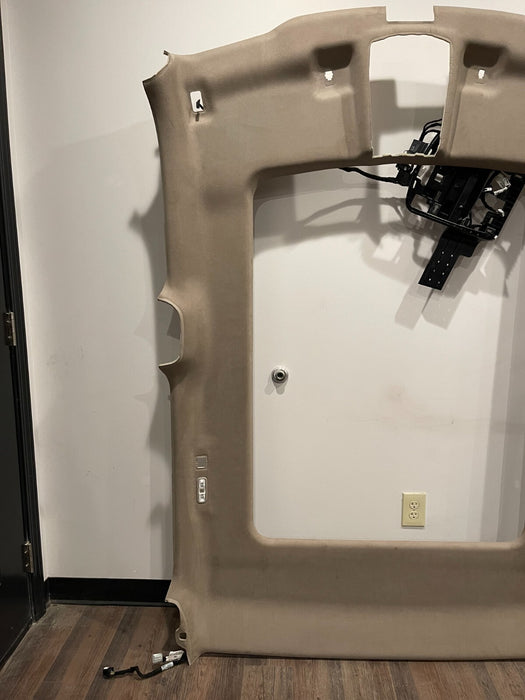 2017-2019 FORD F250 LIMITED ALCANTERA SUEDE TWIN PANEL MOON ROOF HEADLINER CAMEL