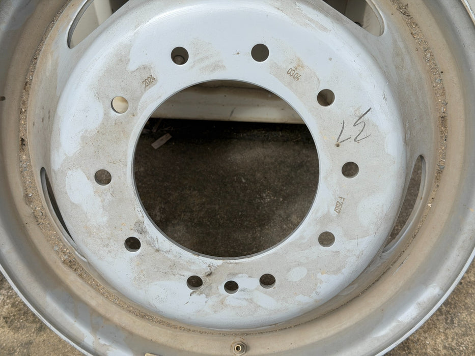 (2) FORD F450 F550 10X225 STEEL WHEELS RIMS 19X6.5