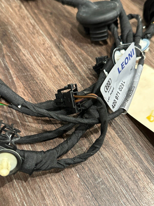 2012 AUDI R8 FRONT DRIVER LEFT DOOR WIRING HARNESS OEM 420 971 029