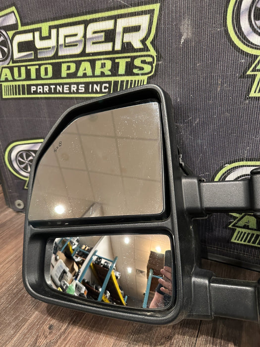 2017-2022 FORD F250 F350 F450 PLATINUM LEFT DOOR TOW MIRROR ~DAMAGE~