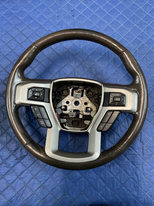 2017~2019 FORD F250 F350 F450 KING RANCH STEERING WHEEL W/ ADAPTIVE CRUISE~READ~