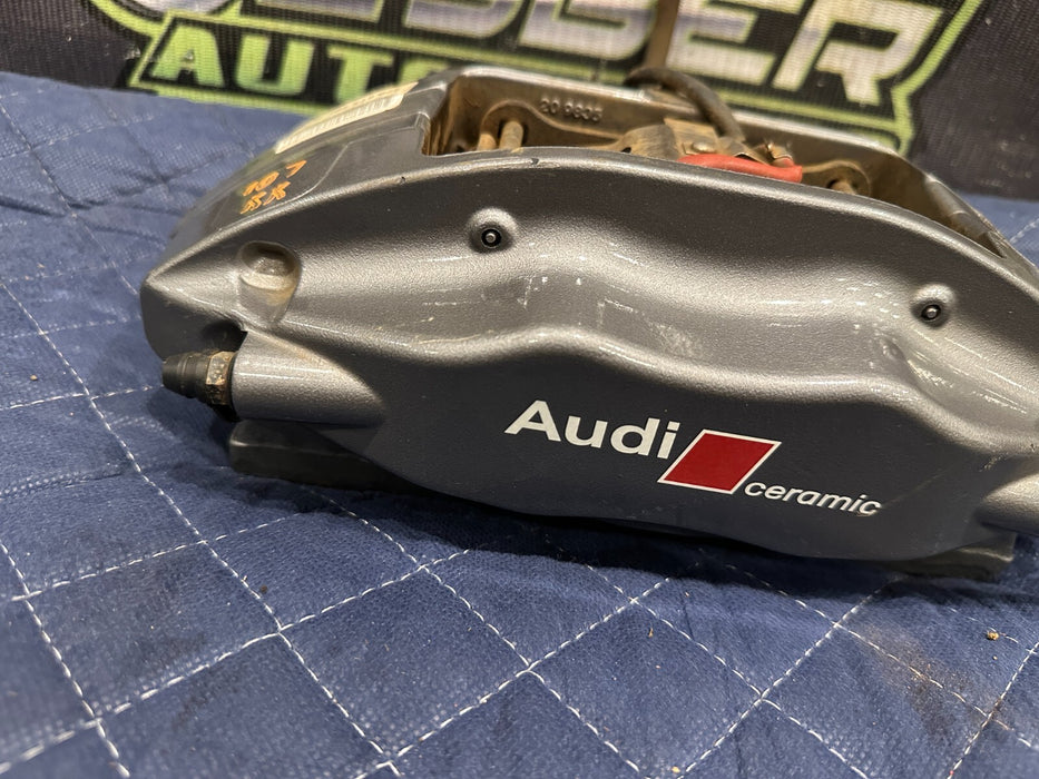 2014 AUDI R8 BREMBO REAR RIGHT CARBON CERAMIC BRAKE CALIPER OEM *READ*