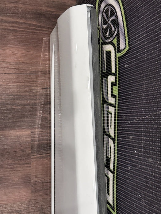 2020 2024 AUDI RS Q8 FRONT REAR LOWER DOOR MOLDING W/ CARBON FIBER TRIM OEM