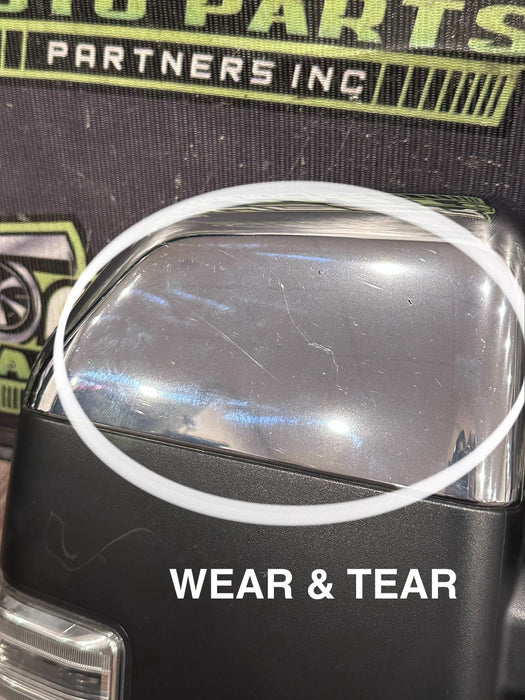2017-2019 FORD F250 F350 F450 RIGHT CHROME CAP TOW MIRROR OEM *WEAR 13-15*