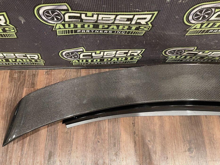 2012 AUDI R8 FACTORY CARBON FIBER DECK SPOILER WING ASSEMBLY OEM *READ DESC*