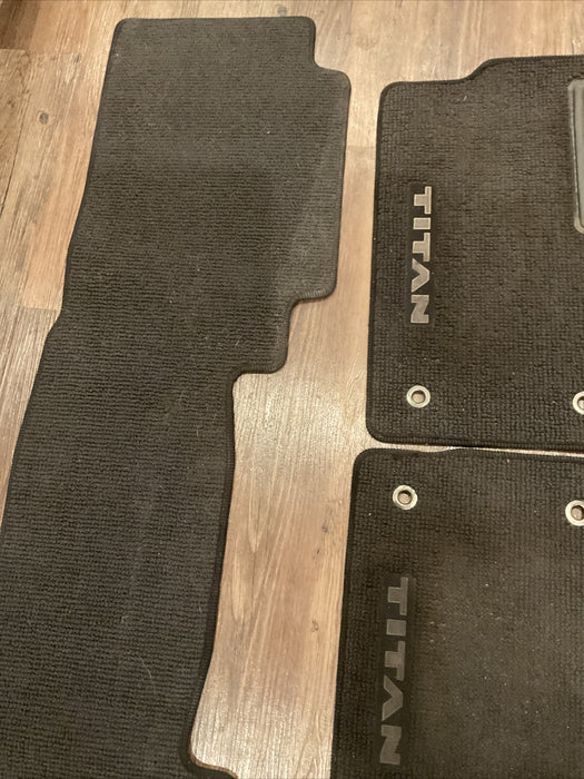 2016 NISSAN TITAN XD CARPET FLOOR MATS OEM