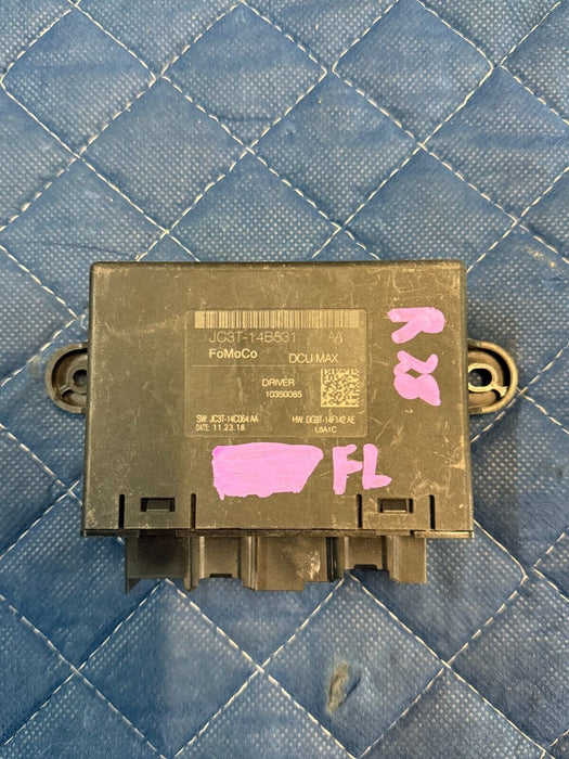 2017 FORD F250 PLATINUM FRONT LEFT DOOR CONTROL MODULE JC3T-14B531 AA JC3T14B531