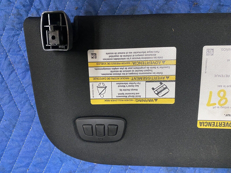 2017 2019 2018 FORD F250 F350 F450 PLATINUM LEFT DRIVER BLACK SUN VISOR OEM