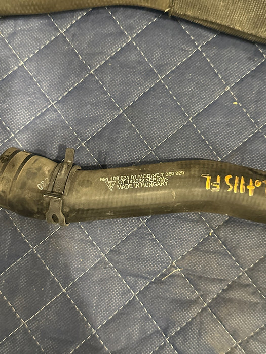 2014 PORSCHE 911 TURBO S LEFT UPPER LOWER RADIATOR COOLANT HOSE OEM