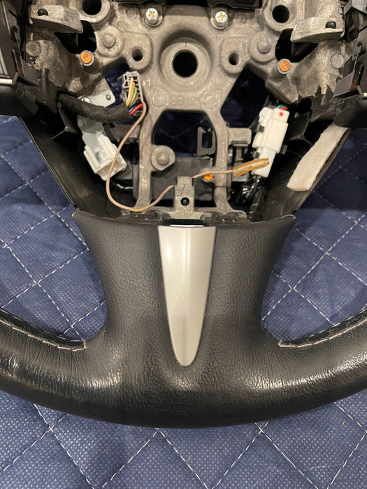 2017 INFINITI Q60 RED SPORT BLACK LEATHER STEERING WHEEL W CONTROLS OEM