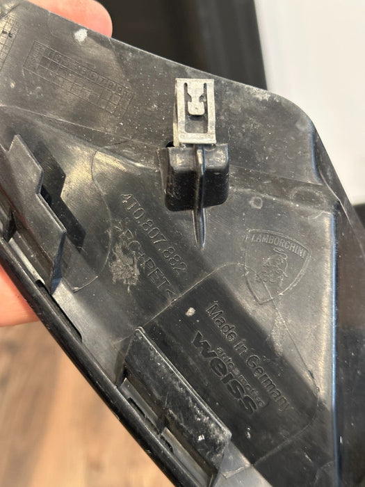 2020-2021 LAMBORGHINI HURACAN EVO REAR BUMPER UPPER COVER BLACK 4T0807882 OEM