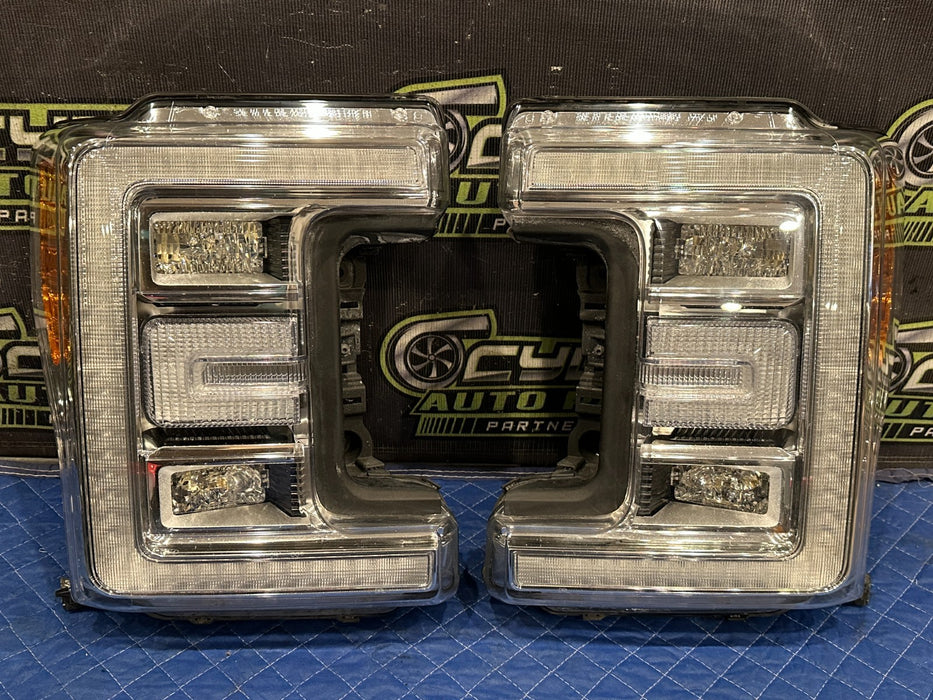 2017-2019 FORD F250 F350 F450 LEFT RIGHT LED HEADLIGHT PAIR OEM *MINT CONDITION*