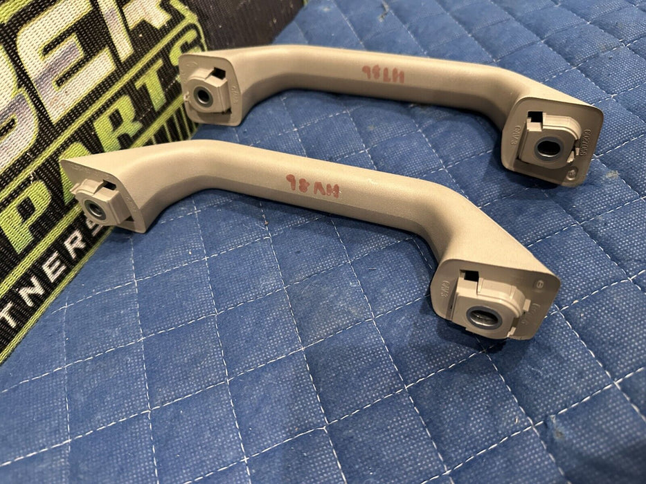 2017-2019 FORD F250 F350 F450 LIMITED BEIGE LEFT RIGHT B PILLAR GRAB HANDLES OEM