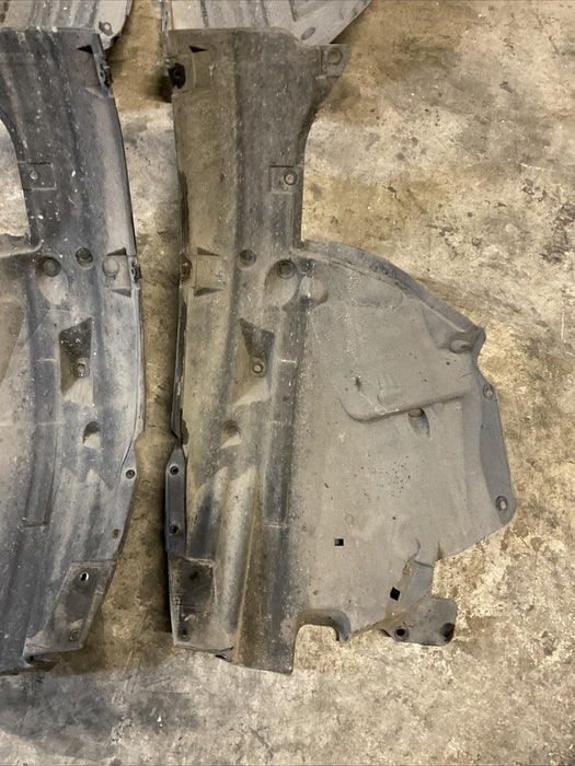 2014 INFINITI Q50 RED SPORT FRONT LEFT RIGHT FENDER LINERS SET OEM