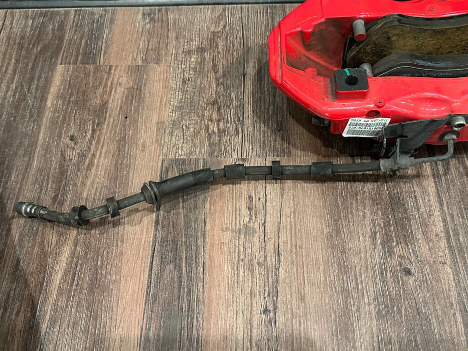 2021 AUDI R8 FRONT LEFT RED CARBON CERAMIC BRAKE CALIPER OEM *MINT CONDITION!*