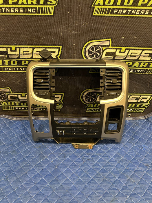 2015 DODGE RAM 2500 RADIO SCREEN SURROUND BEZEL TRIM LOADED OEM