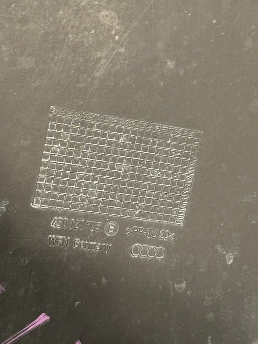 2021 AUDI R8 FRONT LEFT DRIVER AIR DUCT PANEL OEM 4S0 121 705 4S0121705